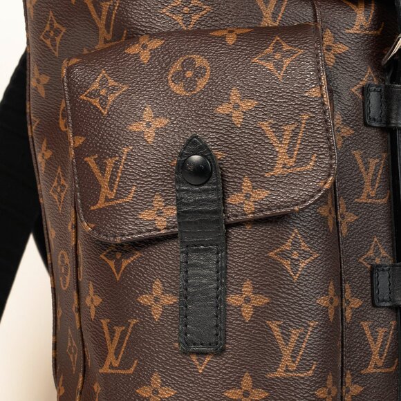 Louis Vuitton M43735 Christopher MM Brown Black Macassar Monogram Backpack - Picture 8 of 16